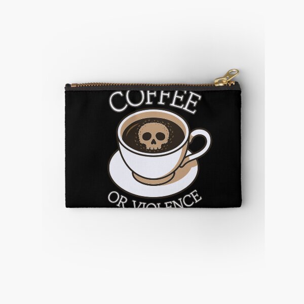 Item preview, coffee or violence simple classic design designed and sold by OldSkullDesigns.