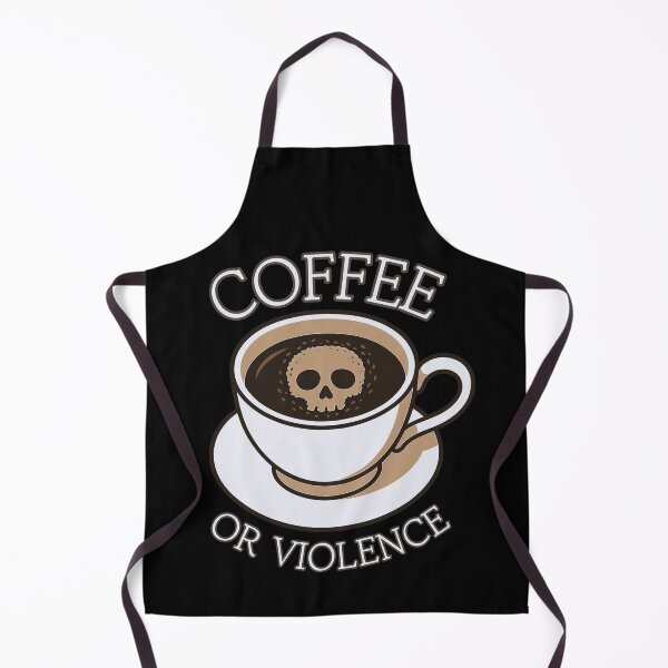 Item preview, coffee or violence simple classic design designed and sold by OldSkullDesigns.