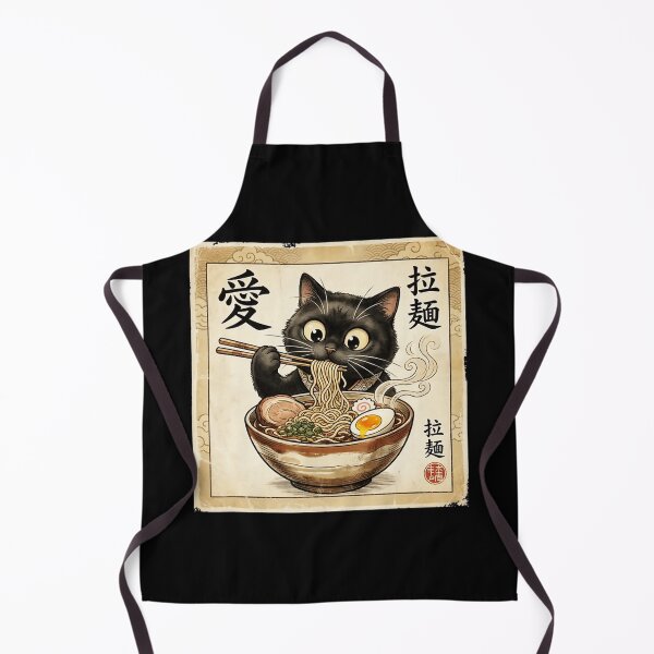 Item preview, Kawaii Black Cat Ramen Lover Vintage Japanese Food designed and sold by titanlevi.