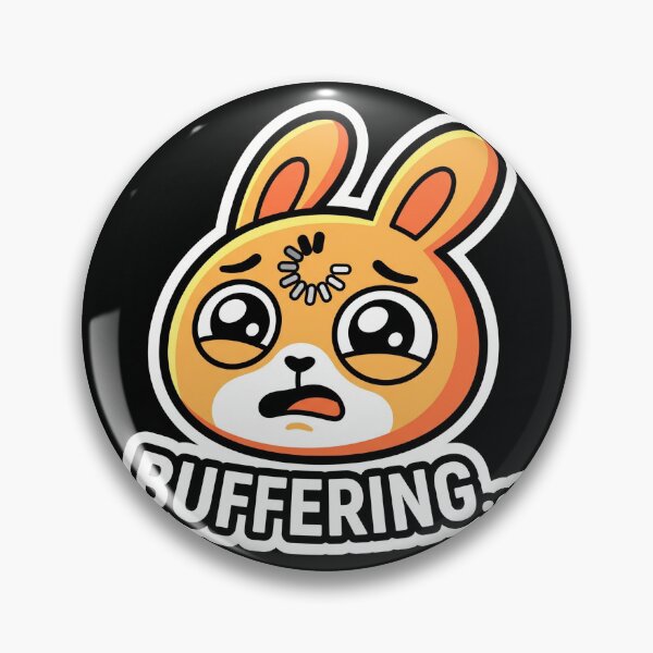 Item preview, Loading Bunny Sticker Bunny designed and sold by luiz1213.