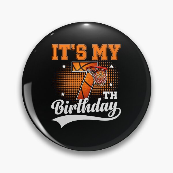 Item preview, It’s My 7th Birthday Basketball Boy Retro Sports Party designed and sold by allistermariam.