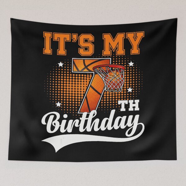 Item preview, It’s My 7th Birthday Basketball Boy Retro Sports Party designed and sold by allistermariam.