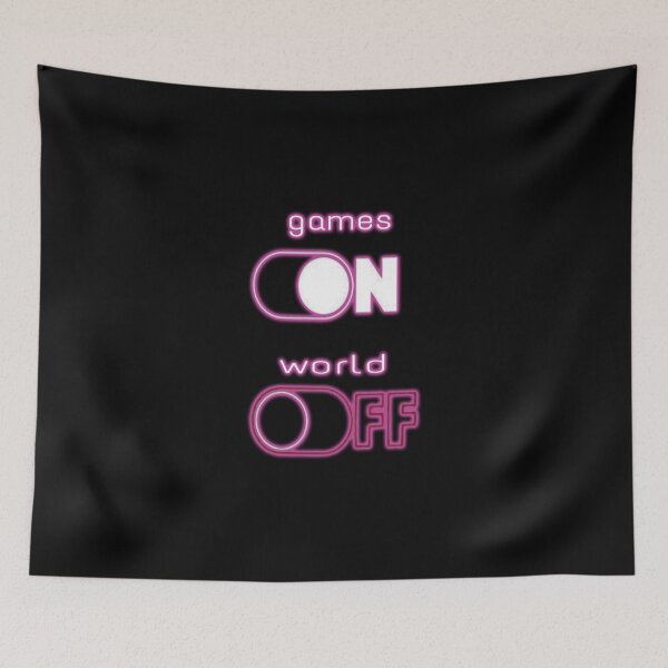 Item preview, Games ON, World OFF designed and sold by TheMagicIcon.