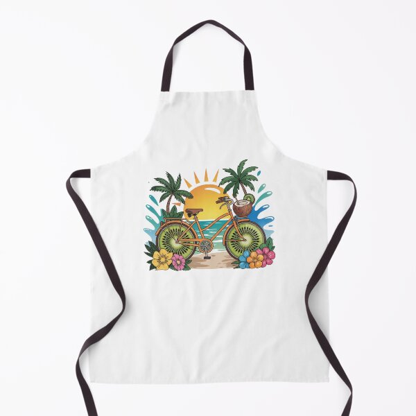 Item preview, Fun Kiwi Fruit Bicycle Summer Vacation designed and sold by QuiteOrbit.
