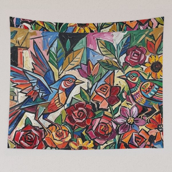 Item preview, Vibrant Birds in Blooming Flowers designed and sold by YOU SHOP NOW.