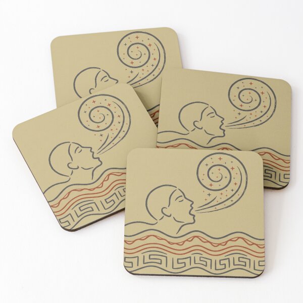 Item preview, Inhale Peace - Wind Swimmer - Slavic Mythology Yoga Art designed and sold by InnerwayStudio.