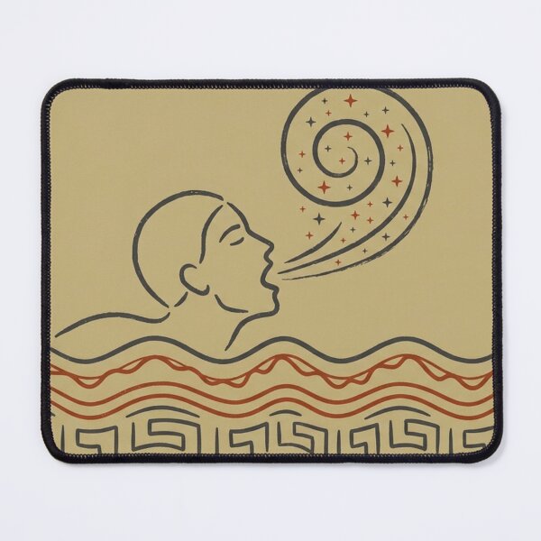Item preview, Inhale Peace - Wind Swimmer - Slavic Mythology Yoga Art designed and sold by InnerwayStudio.