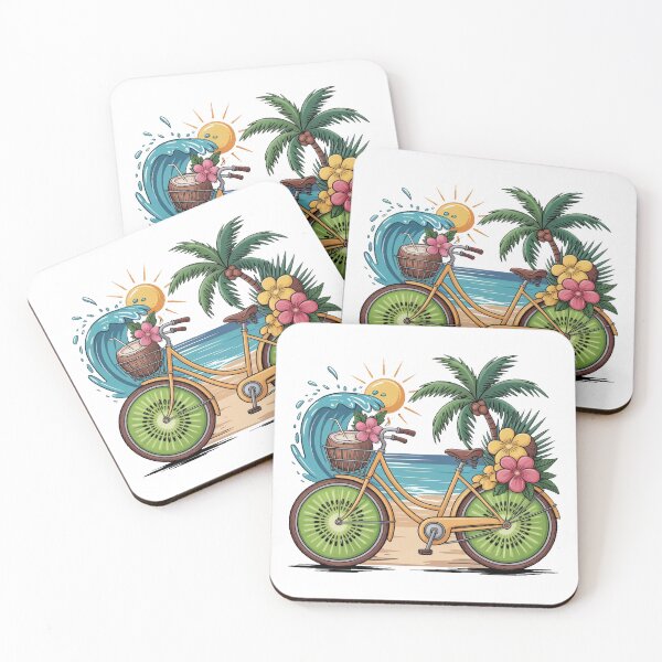 Item preview, Beach Bicycle Tropical Vacation  designed and sold by QuiteOrbit.