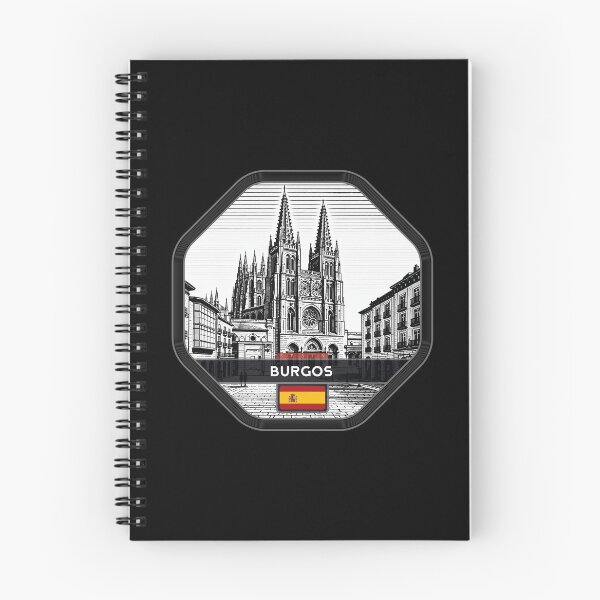 Item preview, Burgos, España, estilo linograbado designed and sold by Thistle-TShop.