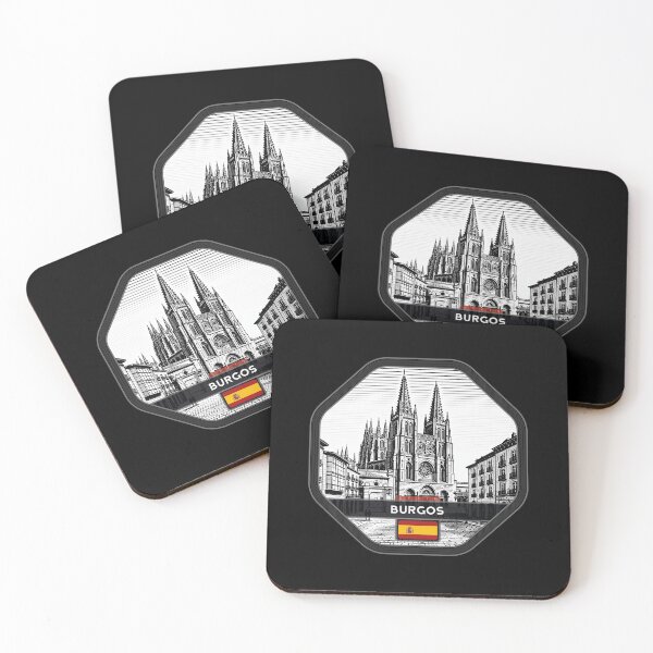 Item preview, Burgos, España, estilo linograbado designed and sold by Thistle-TShop.