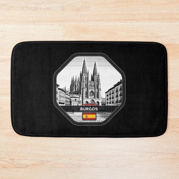 Item preview, Burgos, España, estilo linograbado designed and sold by Thistle-TShop.