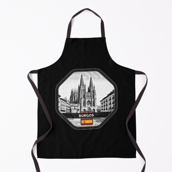 Item preview, Burgos, España, estilo linograbado designed and sold by Thistle-TShop.