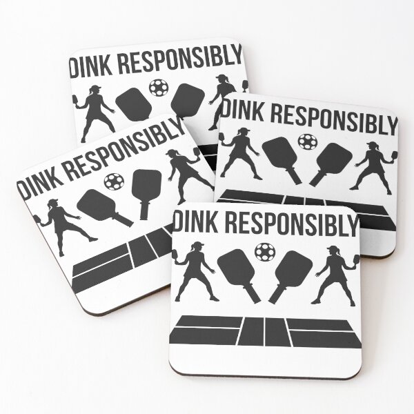 Item preview, Dink Responsibly Funny Pickleball Court Graphic designed and sold by AbeeRedB.