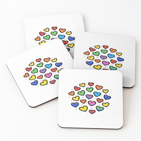 Item preview, Rainbow Love Hearts Burst – Cute Pride Aesthetic Sticker | Colorful Kids Art | Happy Love Design for couples, kids and LGBTQ+ for T-Shirt, Sticker, Phone case, mug, bag, hoodies designed and sold by ArtByTripti.