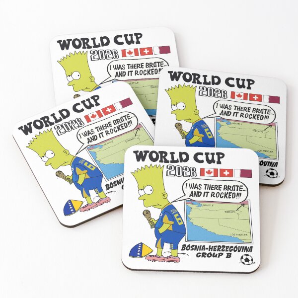 Item preview, Bootleg Bart Simpson Gulf war Bosnia-Herzegovina Soccer World Cup parody designed and sold by Loud and Morbid.