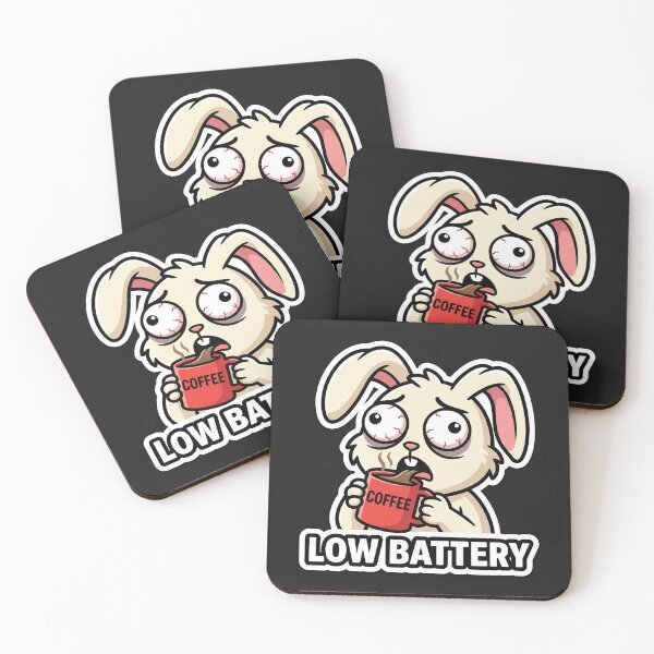 Item preview, Coffee-fueled Burnout Bunny Bunny designed and sold by luiz1213.