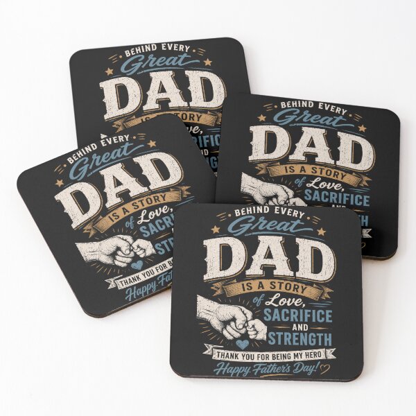 Item preview, Behind Every Great Dad designed and sold by funny things random.