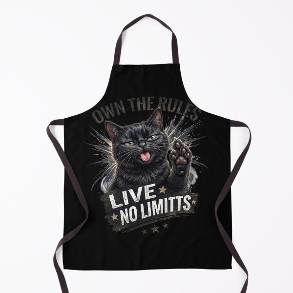 Item preview, Edgy Black Cat Live No Limits Art designed and sold by CrystalMineArts.