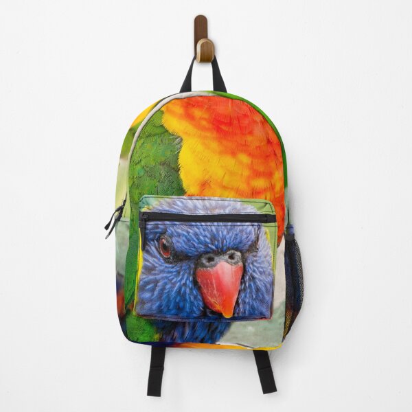 Item preview, A Pair of Rainbow Lorikeets | Vibrant Native Australian Parrots Wildlife Bird Art designed and sold by Ross.A.Campbell.