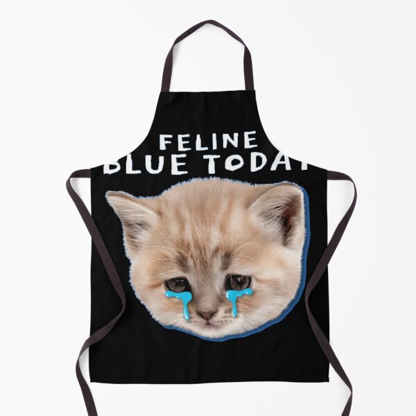 Item preview, Feline Blue Today Sad Crying Kitten Meme designed and sold by GenZFashion000.