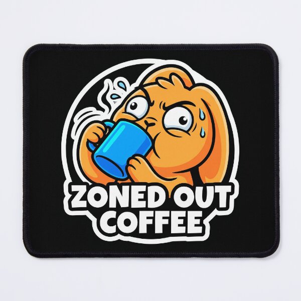 Item preview, Zoned Out Coffee Bunny designed and sold by luiz1213.