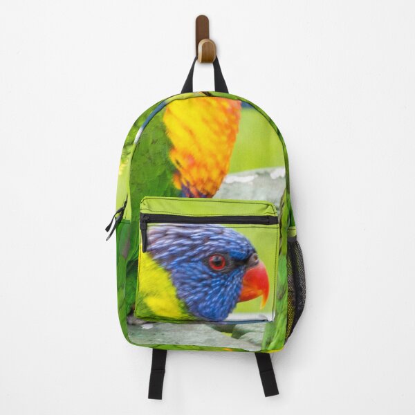 Item preview, A Pair of Rainbow Lorikeets | Vibrant Native Australian Parrots Wildlife Bird Art designed and sold by Ross.A.Campbell.