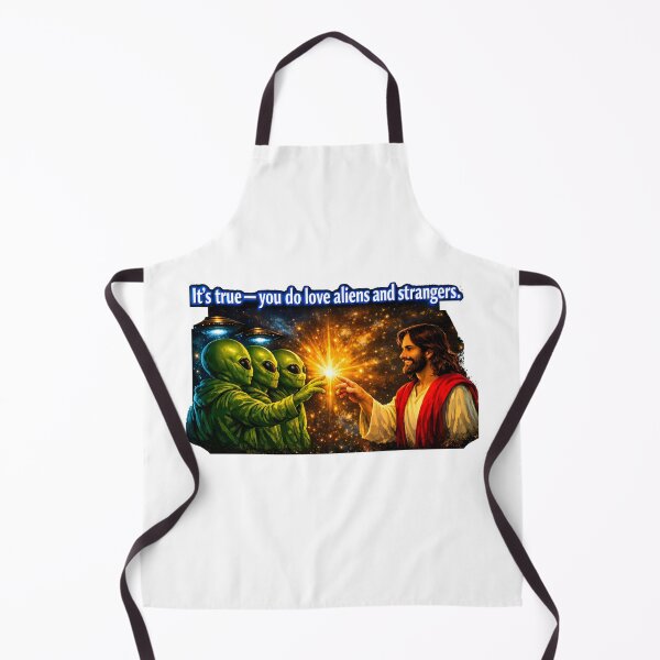 Item preview, Jesus Loves Aliens — Cosmic Stranger Love Design designed and sold by ChaoticVibe22.