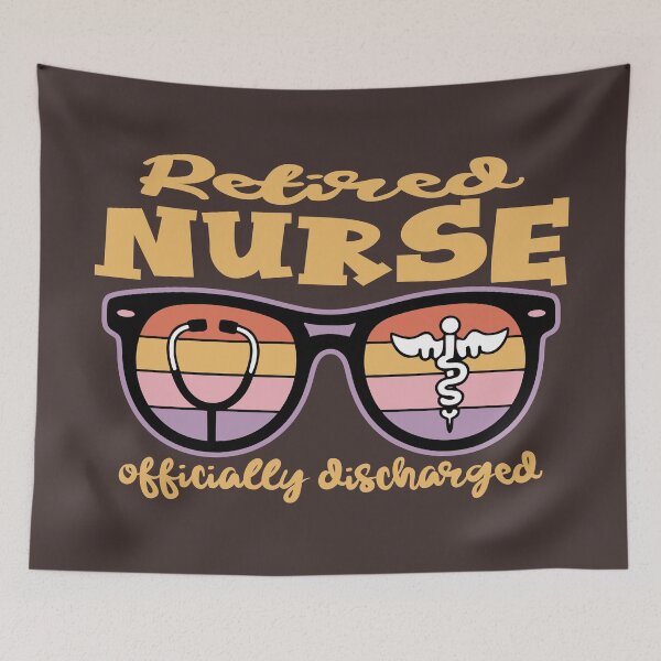 Item preview, Retired Nurse Officially Discharged Retirement Party Gift designed and sold by Colorfulman.