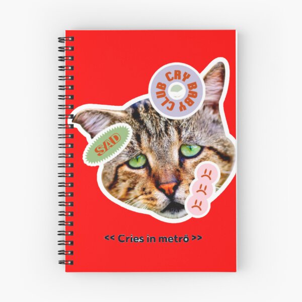 Item preview, Cries In Metro Sad Cat Meme Pop Art designed and sold by GenZFashion000.