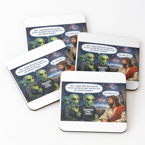 Item preview, Gentle Cosmic Roast — Compassion Is Not Lunacy designed and sold by ChaoticVibe22.
