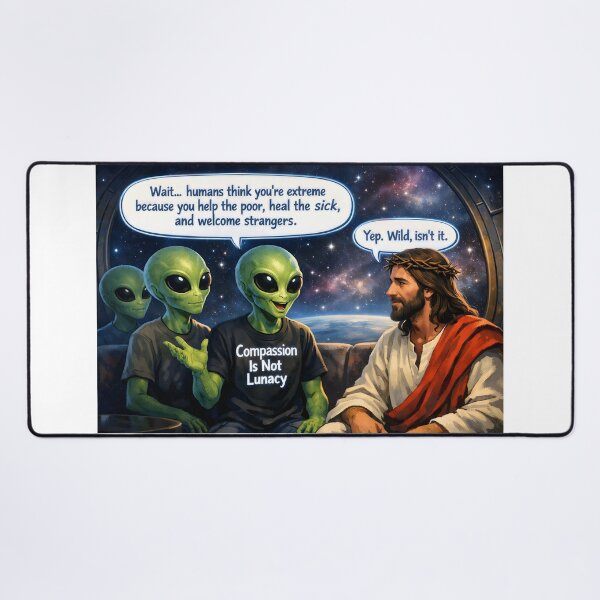 Item preview, Gentle Cosmic Roast — Compassion Is Not Lunacy designed and sold by ChaoticVibe22.