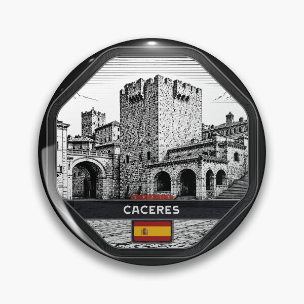 Item preview, Caceres Spain Linocut Style  designed and sold by Thistle-TShop.