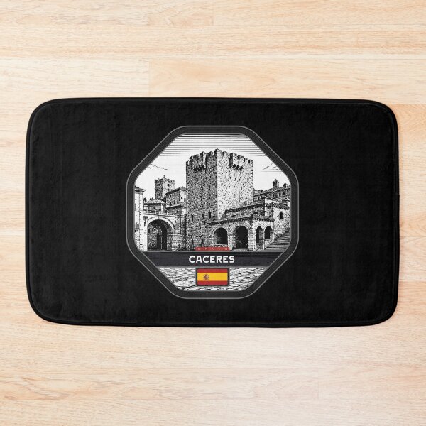 Item preview, Caceres Spain Linocut Style  designed and sold by Thistle-TShop.