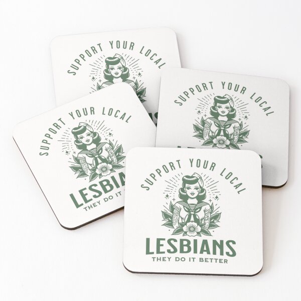 Item preview, LESBIAN  Support Your Local Lesbians Sapphic designed and sold by NonBuyingData.
