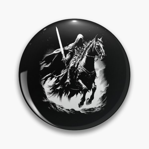 Item preview, Witch King of the Night – Dark Fantasy Rider Reverse Illustration designed and sold by bnrcreative.