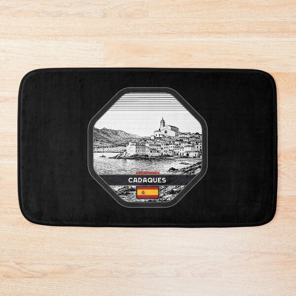 Item preview, Cadaques Spain Linocut Style  designed and sold by Thistle-TShop.