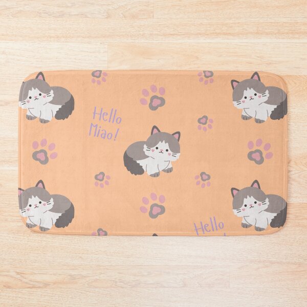 Item preview, Cute Kawaii Cat Pastel Seamless Pattern Design designed and sold by NadDot.