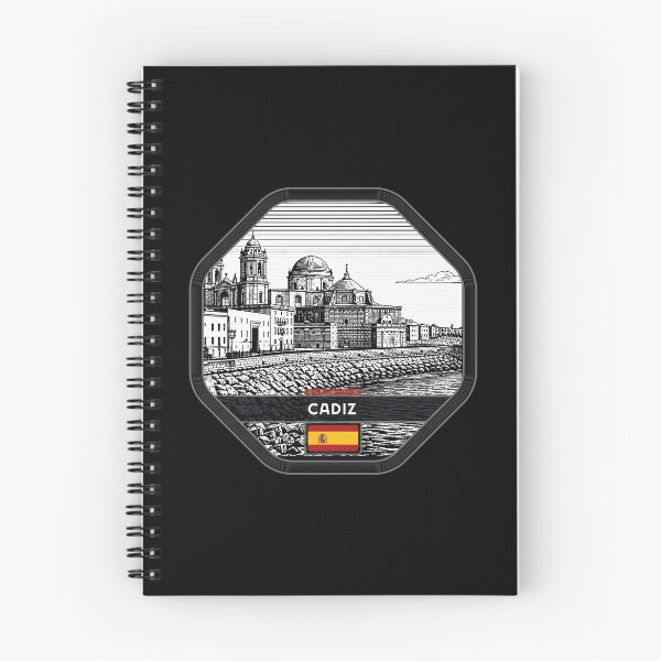 Item preview, Cadiz Spain Linocut Style  designed and sold by Thistle-TShop.