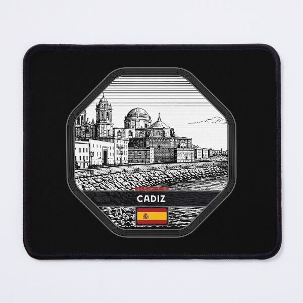 Item preview, Cadiz Spain Linocut Style  designed and sold by Thistle-TShop.