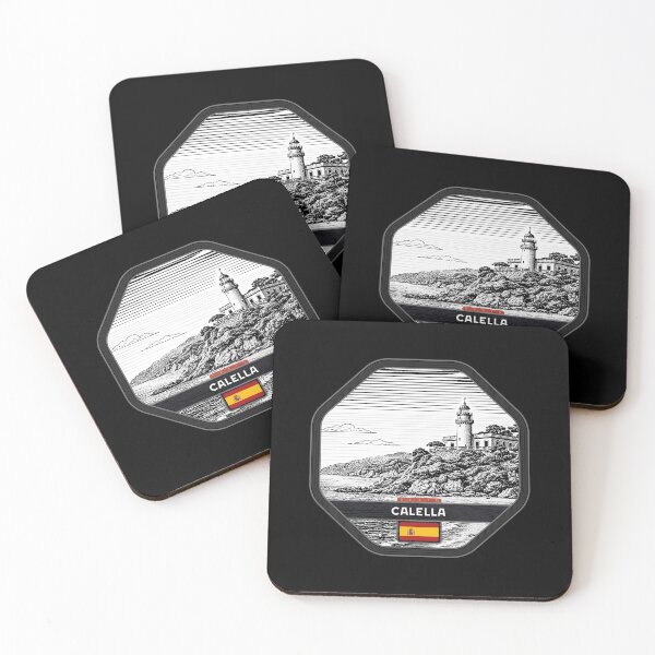 Item preview, Calella Spain Linocut Style  designed and sold by Thistle-TShop.