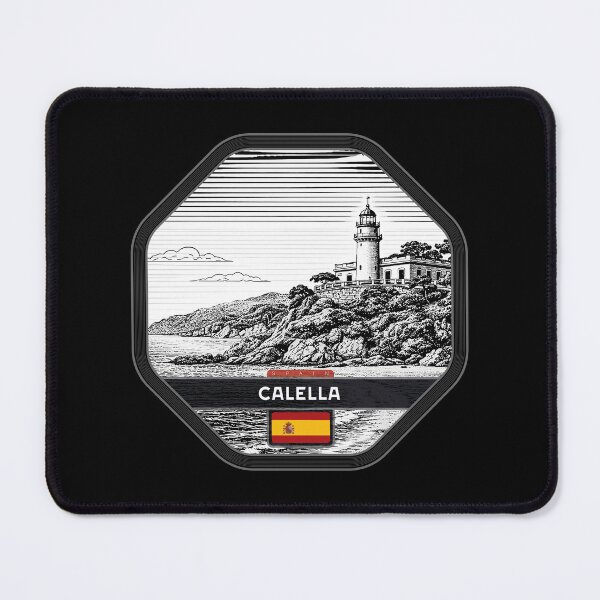 Item preview, Calella Spain Linocut Style designed and sold by Thistle-TShop.