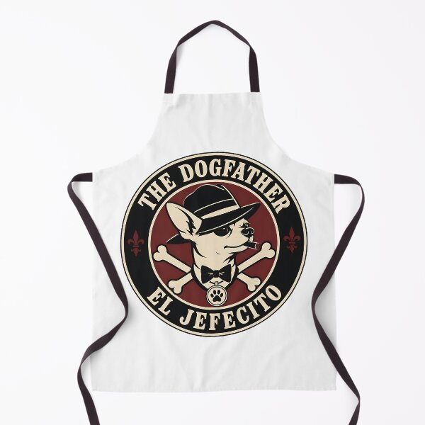 Item preview, The Dogfather Chihuahua - El Jefecito Vintage Mafia Badge Father's Day Gift designed and sold by Breed And Build.