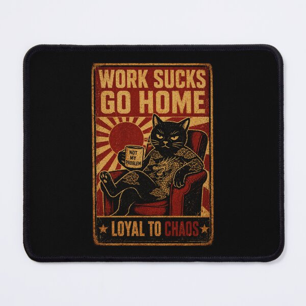 Item preview, Work Sucks Go Home Grumpy Cat Retro Office Humor Poster designed and sold by Modaozushi216.