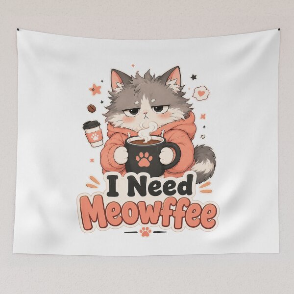 Item preview, I Need Meowffee Sleepy Cat designed and sold by MoodCats.