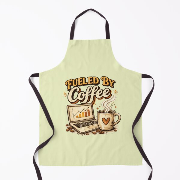 Item preview, Fueled by Coffee – Cozy Coffee Lover Aesthetic Vintage Retro Design for T-Shirt, Sticker, iPhone case, mug, bag, hoodie designed and sold by ArtByTripti.