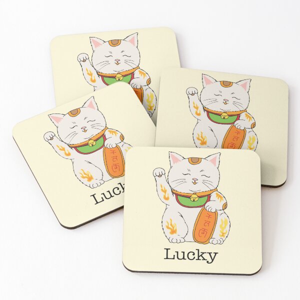 Item preview, Lucky Cat Illustration designed and sold by LauraCoxArt.