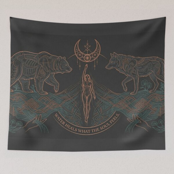 Item preview, Water Heals What the Soul Feels - Slavic Guardians designed and sold by InnerwayStudio.