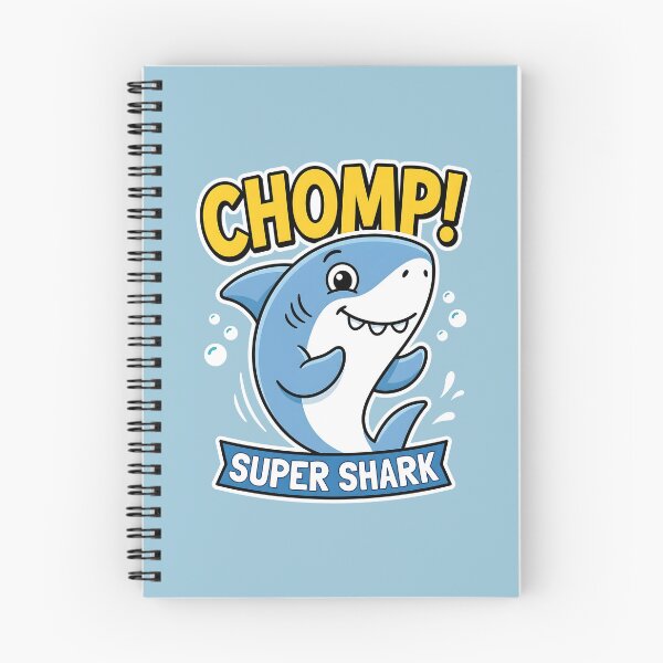 Item preview, Super Shark Chomp Cute Ocean Animal designed and sold by SplashTastic.