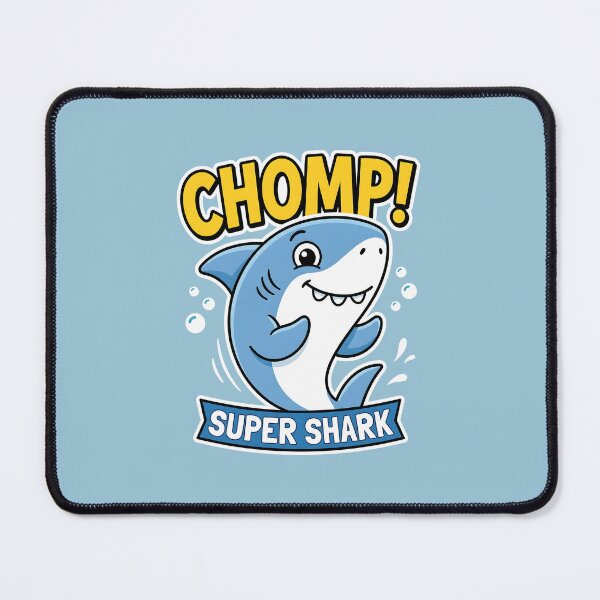 Item preview, Super Shark Chomp Cute Ocean Animal designed and sold by SplashTastic.