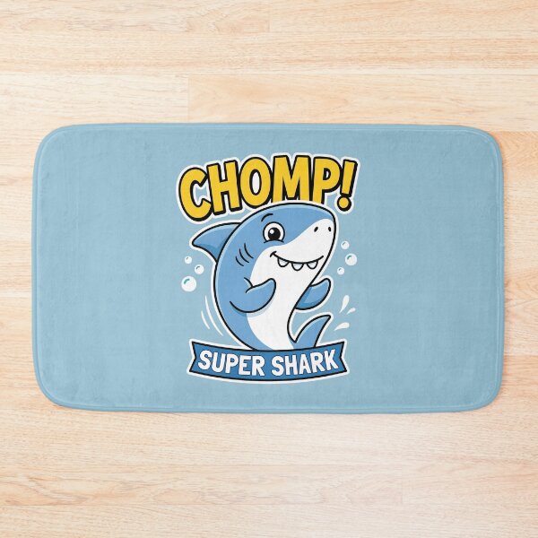 Item preview, Super Shark Chomp Cute Ocean Animal designed and sold by SplashTastic.